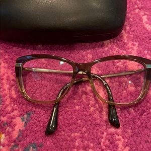 Salvatore Ferragamo taupe&brown two toned frames